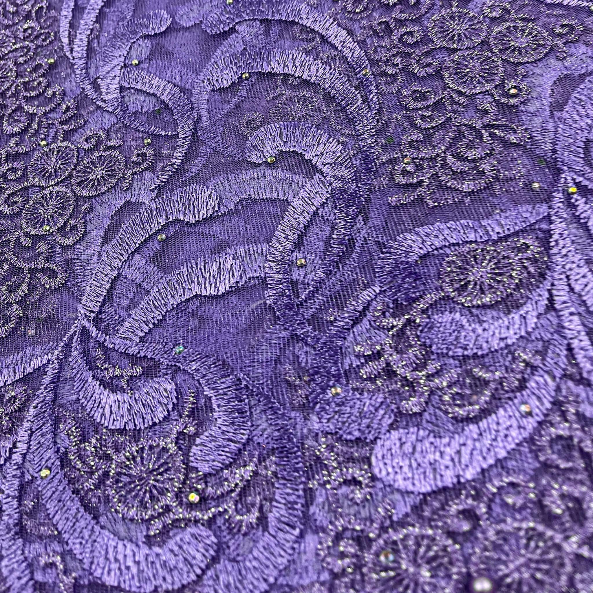 Purple Net Lace