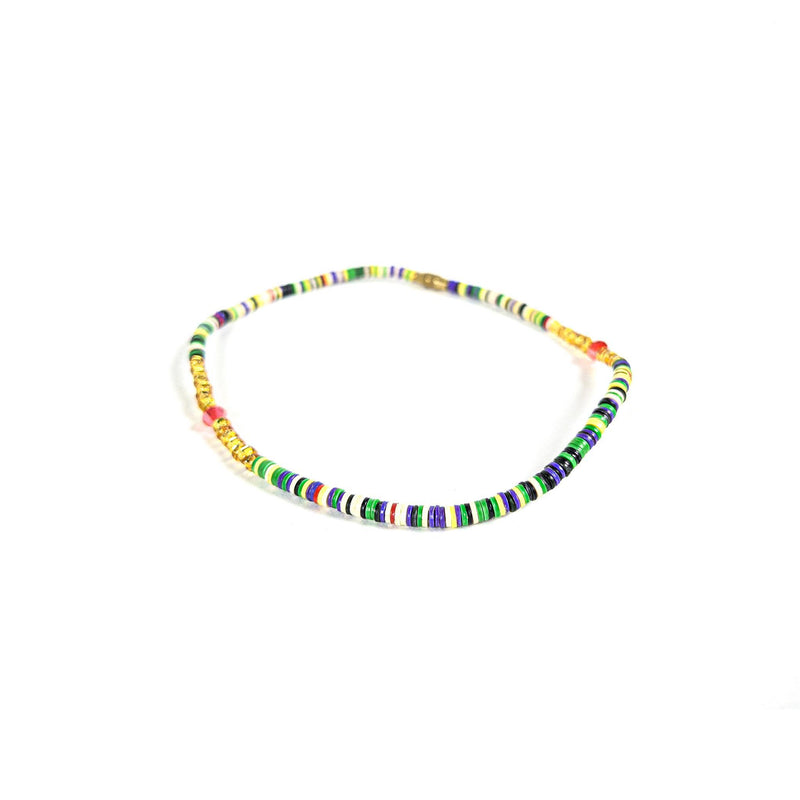 Green Multicolored Anklet