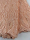 Peach French Net Lace