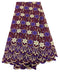 Purple, Gold & Brown Cotton Lace