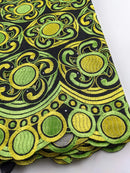 Green Voile Handcut Cotton Lace