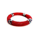Red Maasai Beaded Bracelet