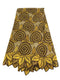 Brown & Gold Cotton Lace