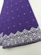 Purple & Silver Dry/Cotton Net Lace