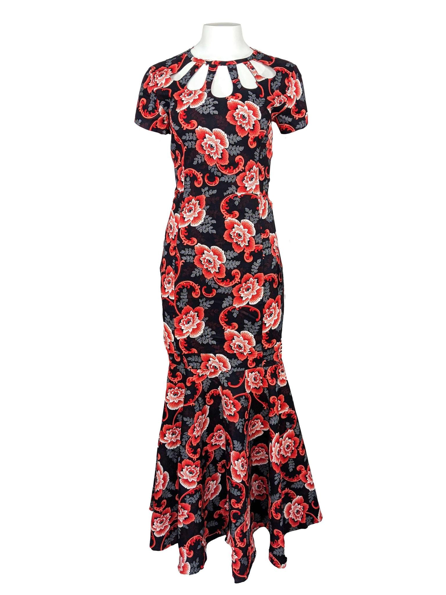 fitted peplum dress Terani Couture 252E5546 Long Fitted Formal Peplum Evening Dress