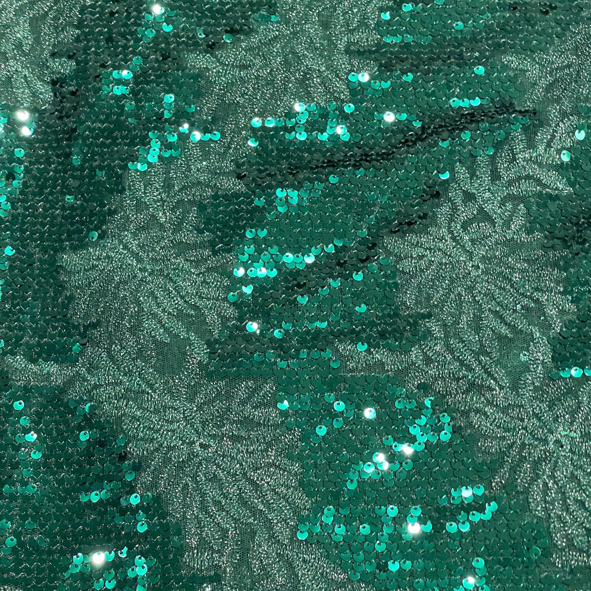 Green Sequin Lace