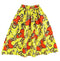 Handmade Yellow Multi Ankara Print Midi Skirt