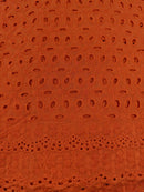 Orange Cotton Dry Lace