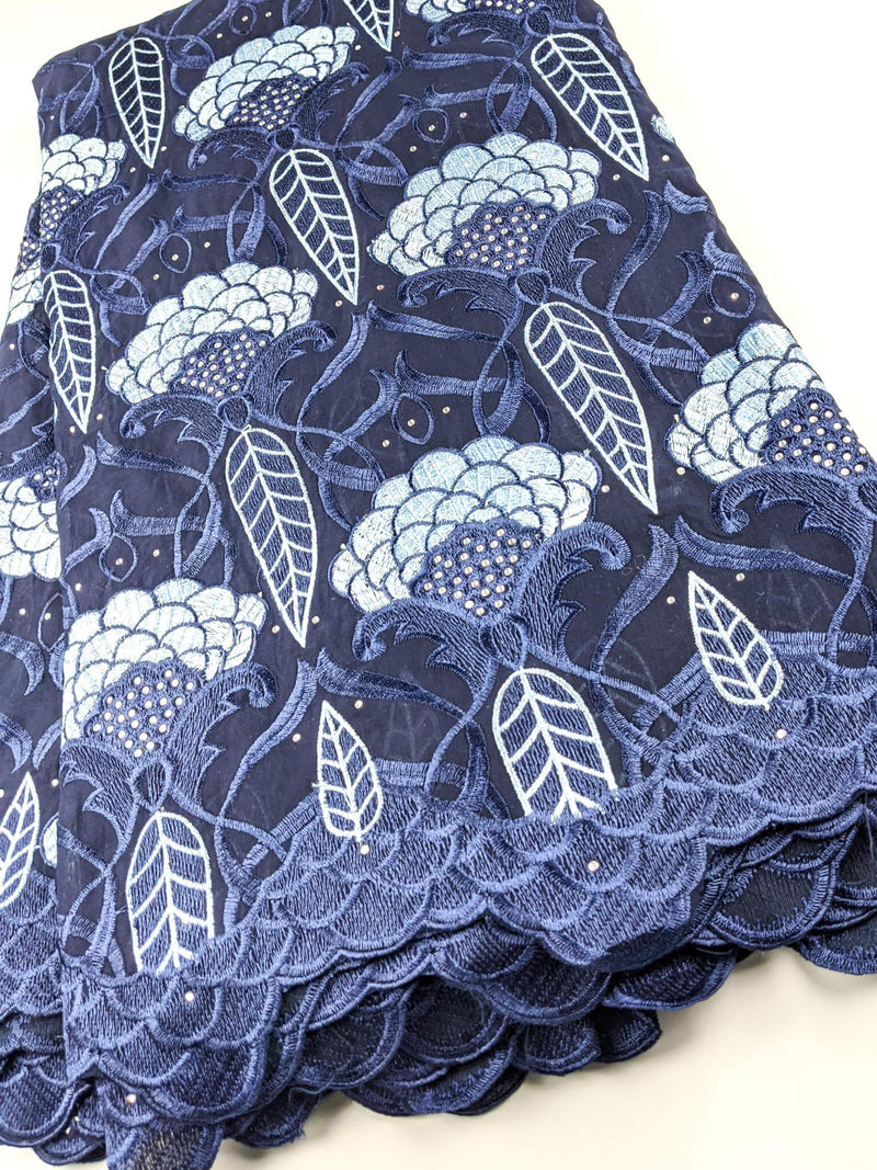 Shades of Blue Cotton Lace