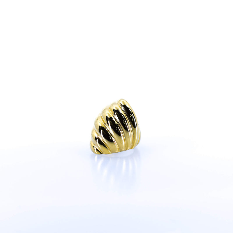 Women’s Gold Striped Stack Ring