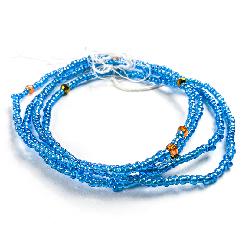 Baby Blue African Waist Beads