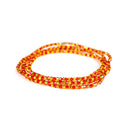 Orange Shinny Clasp Waist Beads