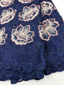 Blue Cotton Lace