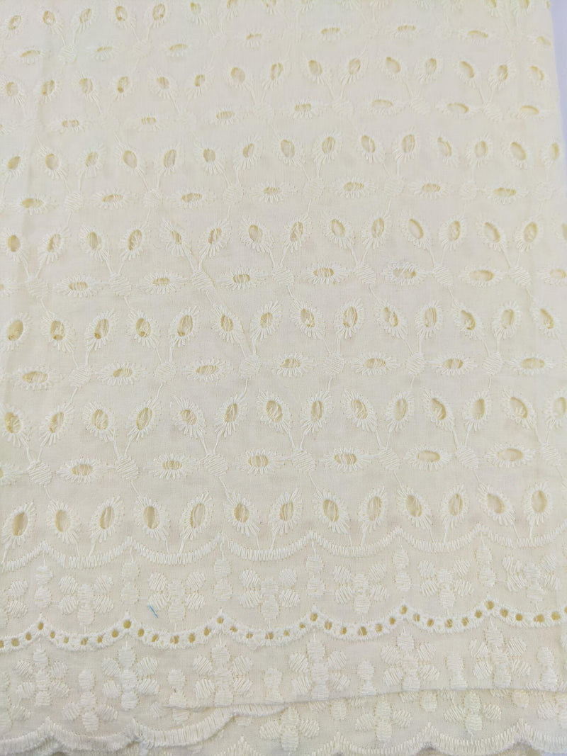 Creme Cotton Dry Lace