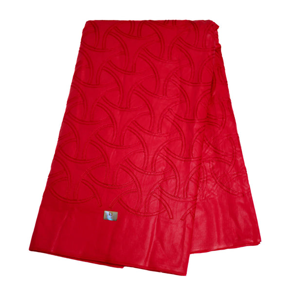 Red Embrodieried Ghanian Cloth