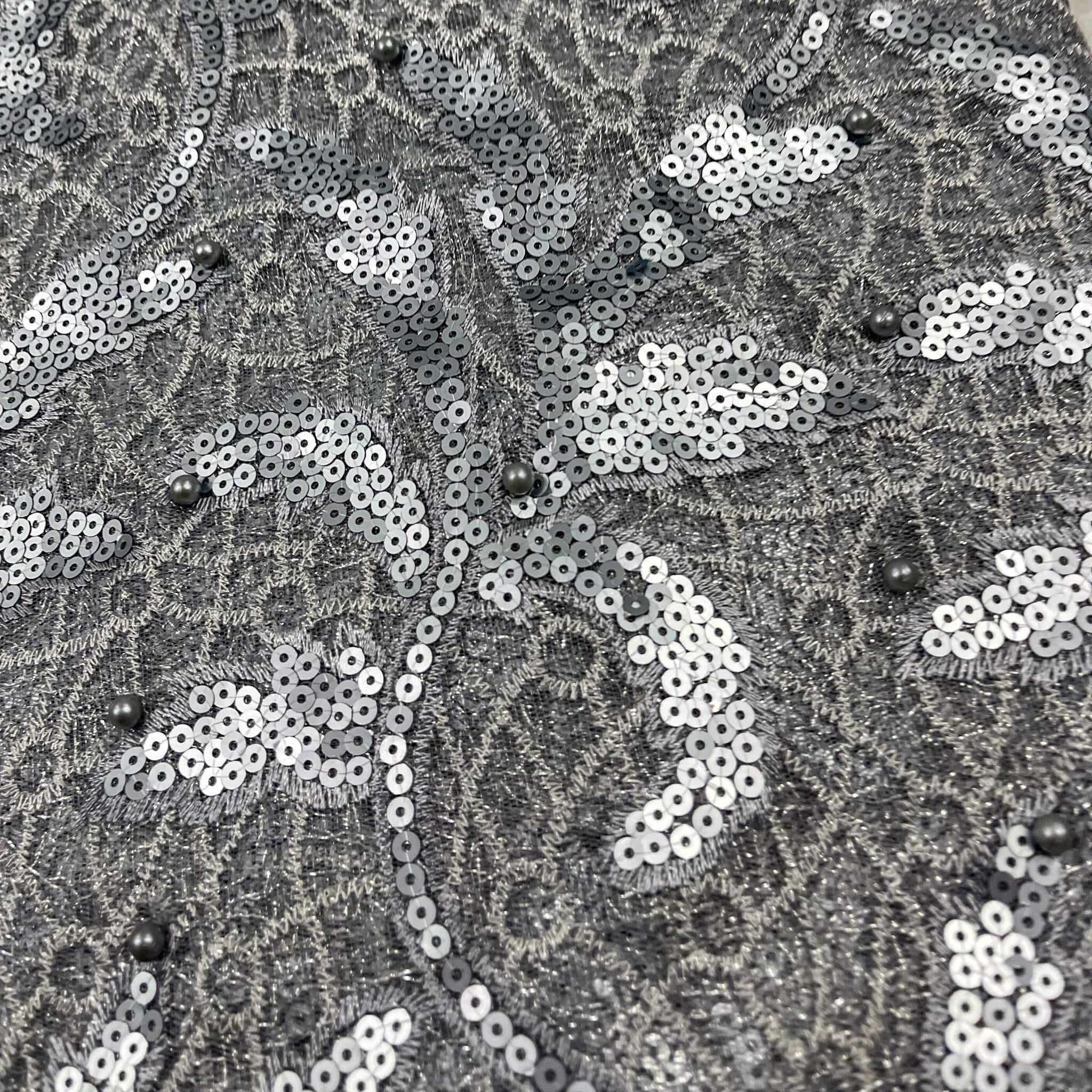 Silver Sequence Net Lace