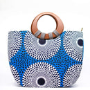 Ankara Wood Handle Tote - AFRIKAN ATTIRE - african_clothing - Handbags - african_attireAFRIKAN ATTIRE - african_fashion