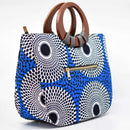 Ankara Wood Handle Tote - AFRIKAN ATTIRE - african_clothing - Handbags - african_attireAFRIKAN ATTIRE - african_fashion
