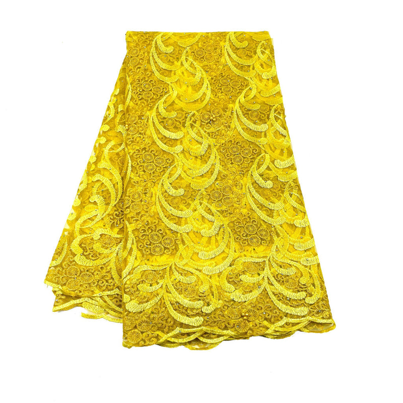 Yellow/Gold Net Lace
