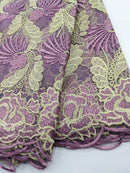 Lavender & Gold Net Lace