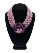 Round Shaped Lilac Beaded Necklace