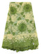Green & Cream Cotton Lace