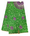Green & Purple Circle Print Wax