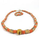 Ghanaian Krobo Bead Necklace and Bracelet