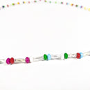 Clear & Multicolored Elastic Waist Beads