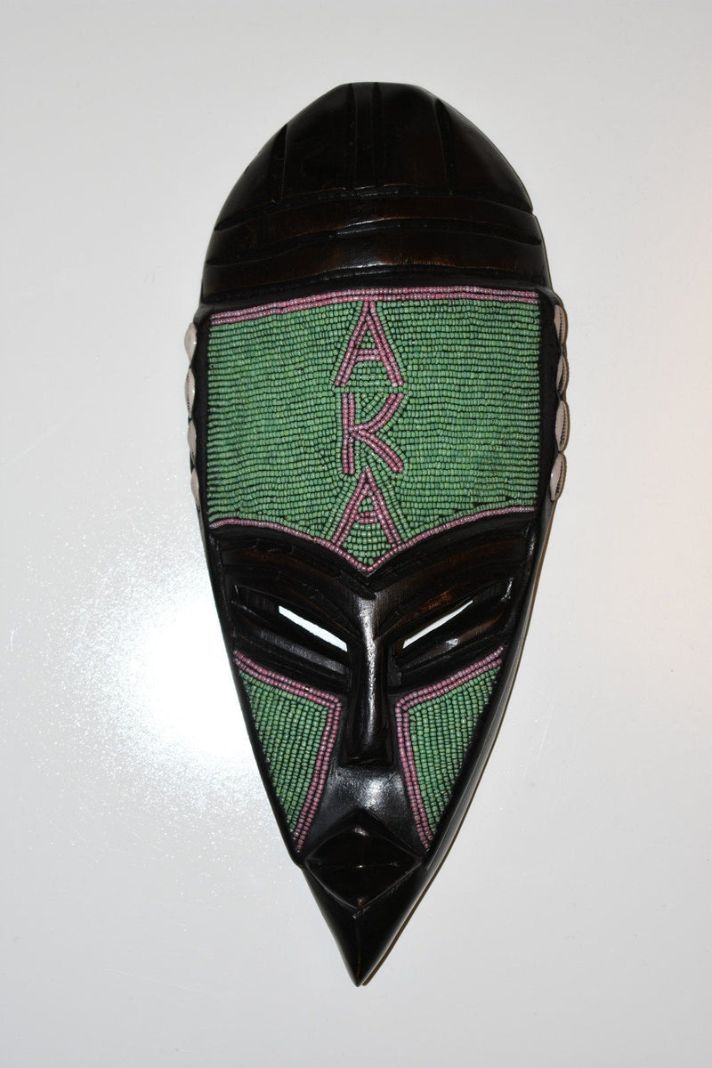 Beaded Fraternity & Sorority Mask - AFRIKAN ATTIRE -