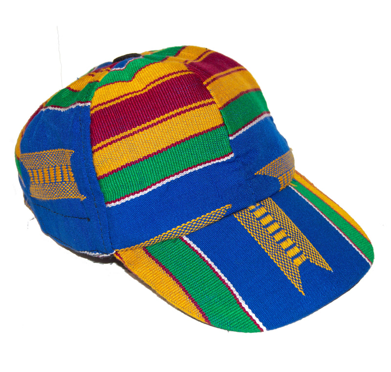 Blue Kente Baseball Cap - AFRIKAN ATTIRE -
