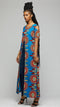 $$Blue Tunic Wax Print Dress - AFRIKAN ATTIRE - african_clothing - Apparel - african_attireAFRIKAN ATTIRE - african_fashion