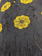 Black & Yellow Handcut Cotton Lace