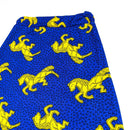 Blue & Yellow Horse Print Long Skirt