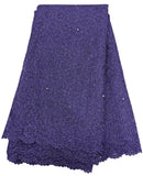 Two-Toned Purple French Net Lace