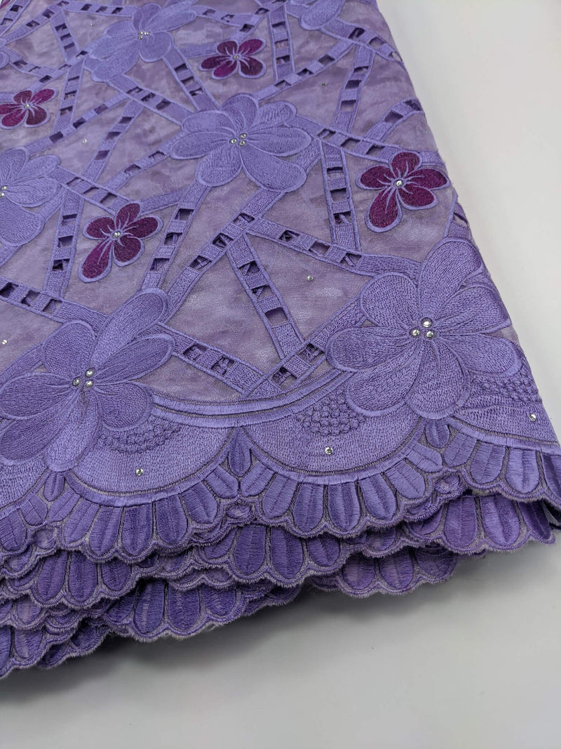 Shades Of Purple Organza Lace
