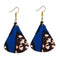 Blue Afrocentric Earrings