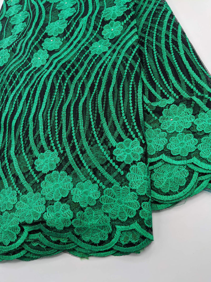 Green Net Lace