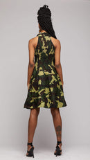 $$Camouflaged Smoked Dress - AFRIKAN ATTIRE - african_clothing - Apparel - african_attireAFRIKAN ATTIRE - african_fashion