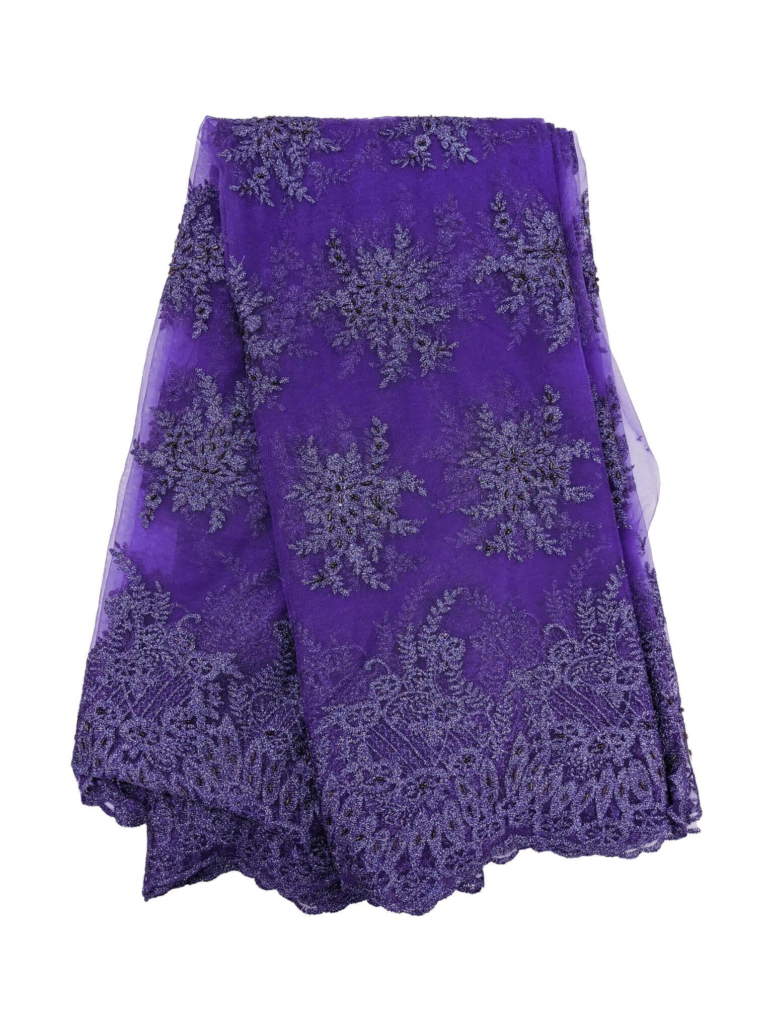 Purple Net Lace