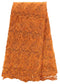 Orange French Net Lace