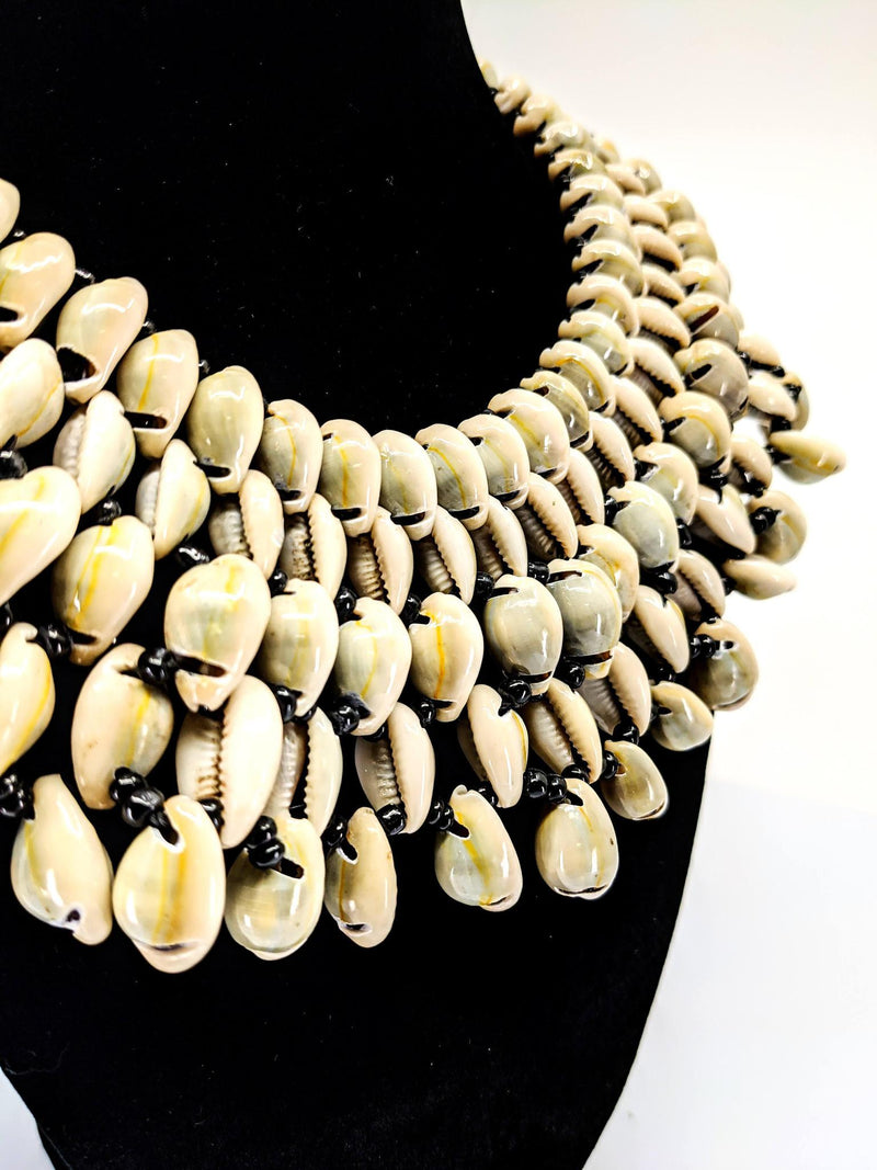 Cowrie Shell Collar Necklace - AFRIKAN ATTIRE - african_clothing - - african_attireAFRIKAN ATTIRE - african_fashion