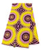 Yellow and Pink Floral African Wax Print