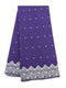 Purple & Silver Dry/Cotton Net Lace