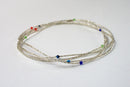 Silver Multicolored Clasp Waist Beads