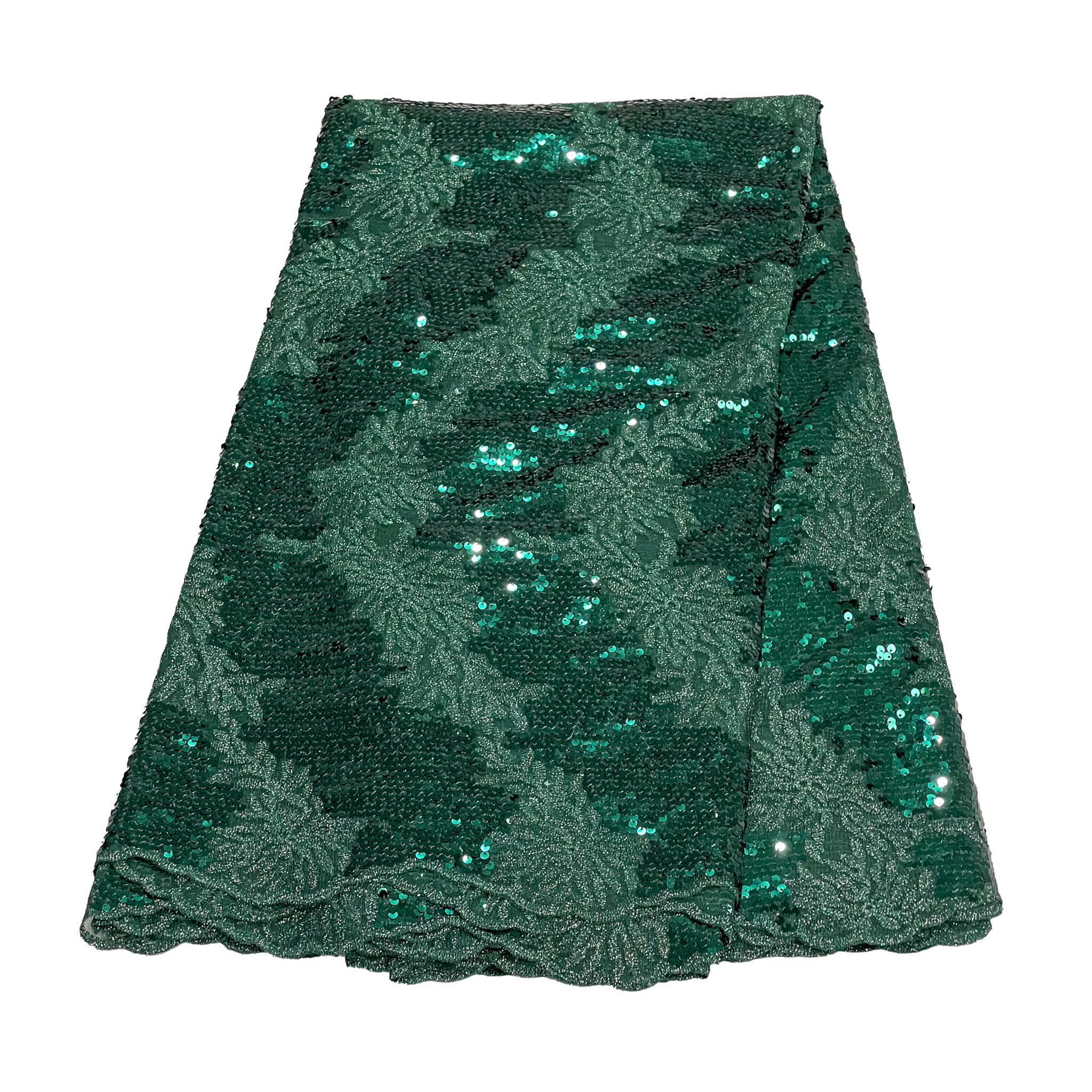 Green Sequin Lace