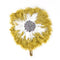 Gold & White Traditional Wedding Hand Fan