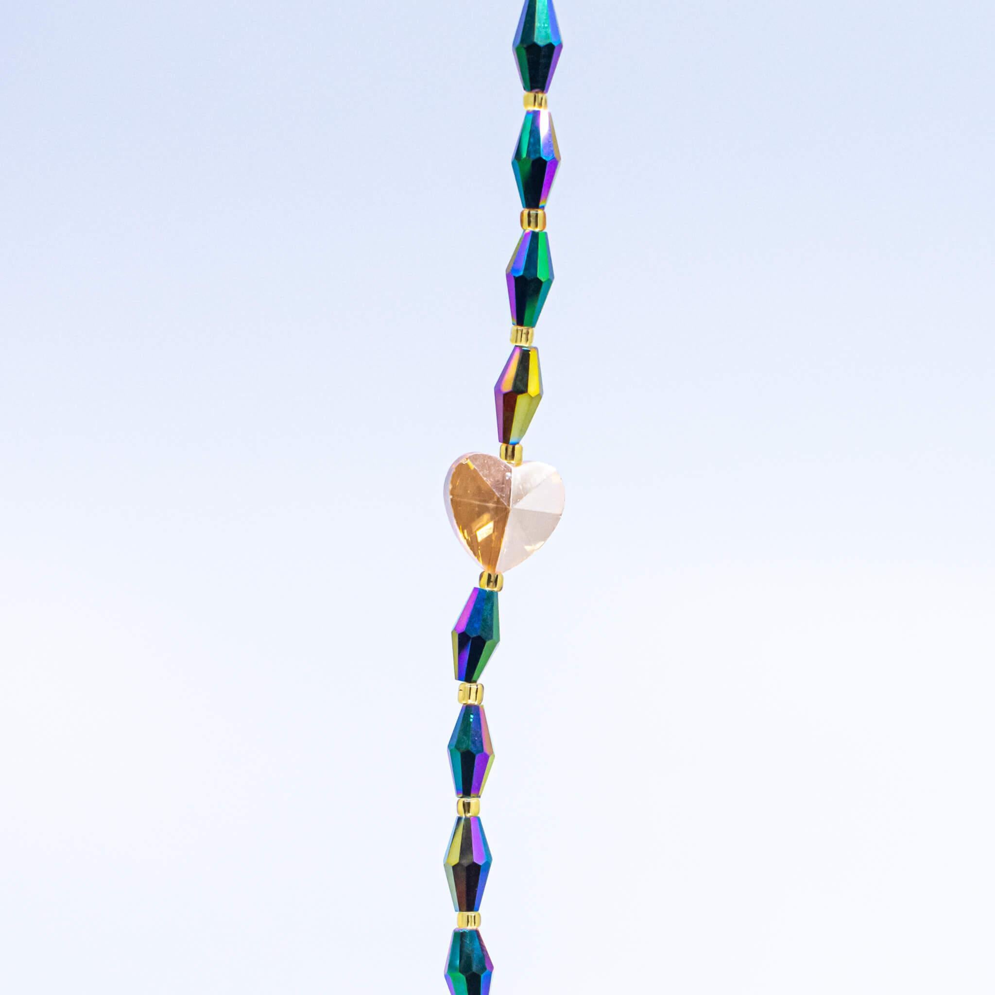 Chrome Glass Waist Beads