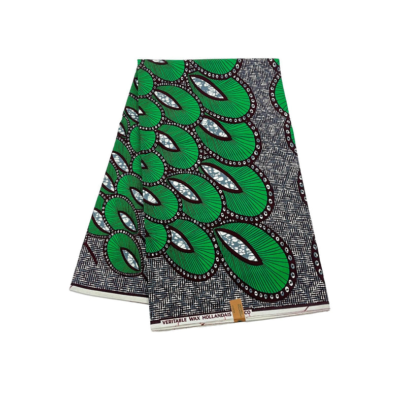 Green Ankara Wax Fabric