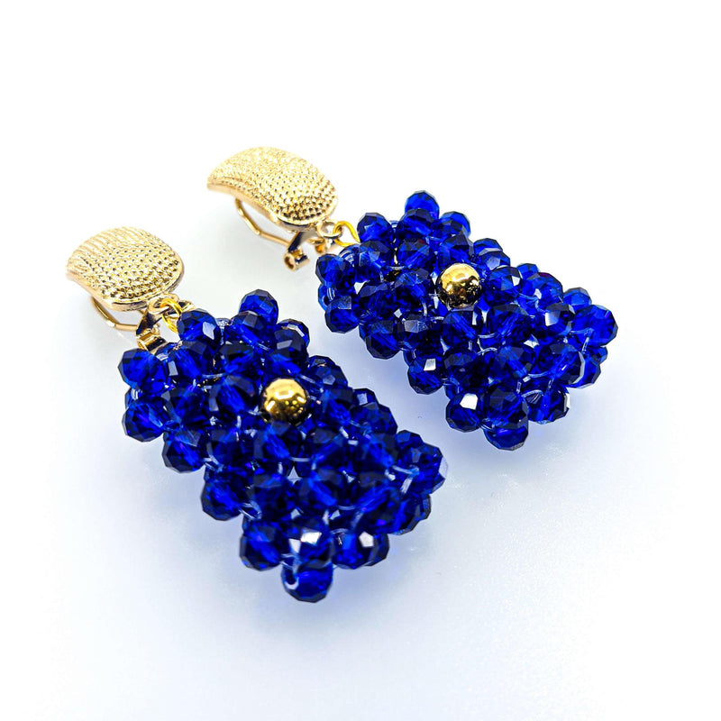 Nigerian Bridal Earrings - Blue